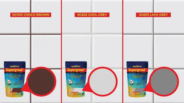3 Warna Baru Supergrout yang Cocok  untuk Berbagai Jenis Lantai dan Dinding
