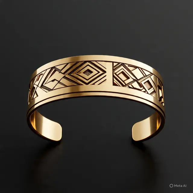 Gelang Emas Model Cuff Terbaru