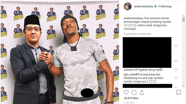 Andre Taulany Unggah Foto dengan Snoop Dogg