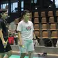 Ganda putri Indonesia Apriyani Rahayu/Siti Fadia Silva Ramadhanti matangkan strategi menjelang Olimpiade Paris 2024 dengan&nbsp;berlatih tanding&nbsp;melawan pasangan Prancis Margot Lambert/Anne Tran pada training camp di Chambly, Jumat (19/7). (foto: PBSI)