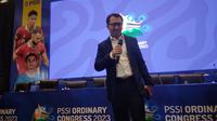 Amir Burhanudin terpilih sebagai ketua Komite Pemilihan (KP) pada Kongres Biasa PSSI, Minggu (15/1/2023) di Hotel Sultan, Jakarta. (Bola.com/Hery Kurniawan)