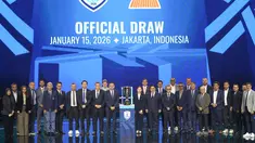 Dalam drawing Piala AFF 2026, Indonesia masuk ke dalam Grup A bersama juara bertahan Vietnam, selain itu ada Singapura, Kamboja dan tim pemenang play-off. (Bola.com/Nur Iman Ali)