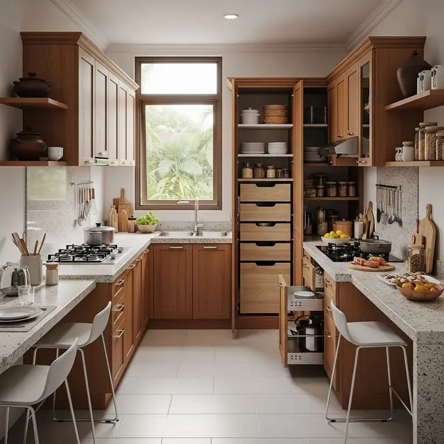 9 Desain Dapur Konsep Terbuka untuk Dua Keluarga, Solusi Harmonisasi Ruang