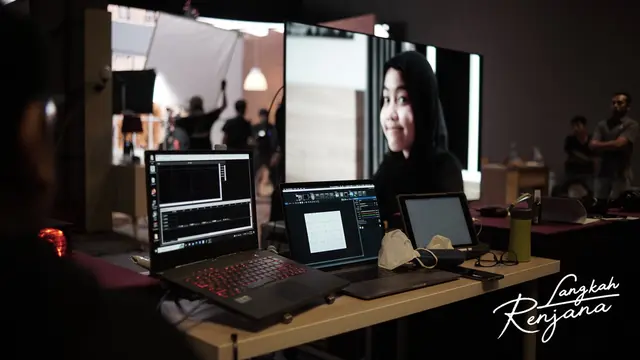 Salah satu adegan pembuatan Film Langkah Renjana