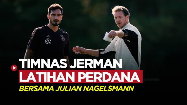 Berita video Timnas Jerman menggelar latihan perdana mereka dengan pelatih baru Julian Nagelsmann jelang Friendly Match melawan Timnas Amerika Serikat.