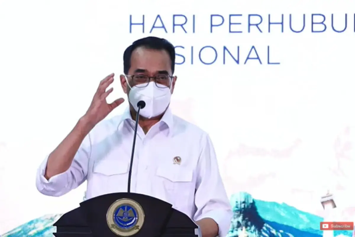 Menteri Perhubungan (Menhub) Budi Karya Sumadi dalam Kick Off Harhubnas 2021, Rabu (1/9/2021).