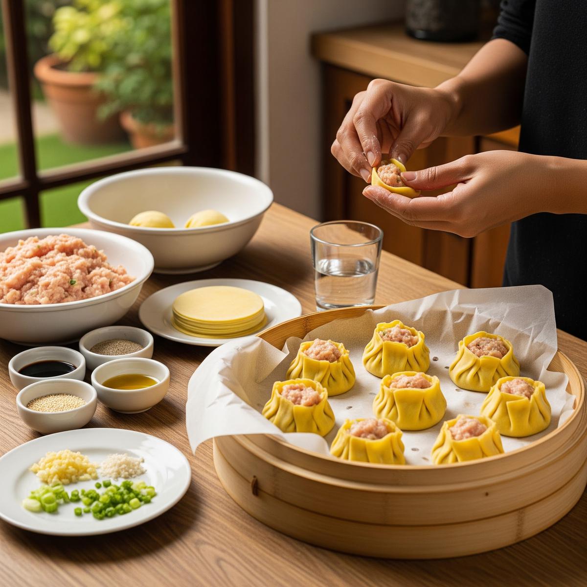 Resep Siomay Ayam Tanpa Kulit yang Rendah Kalori dan Mengenyangkan (AI Generated)