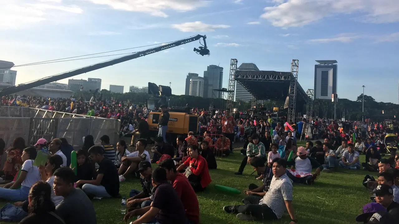 Perayaan Hari Paskah di Monas. (Liputan6.com/Lizsa Egeham)