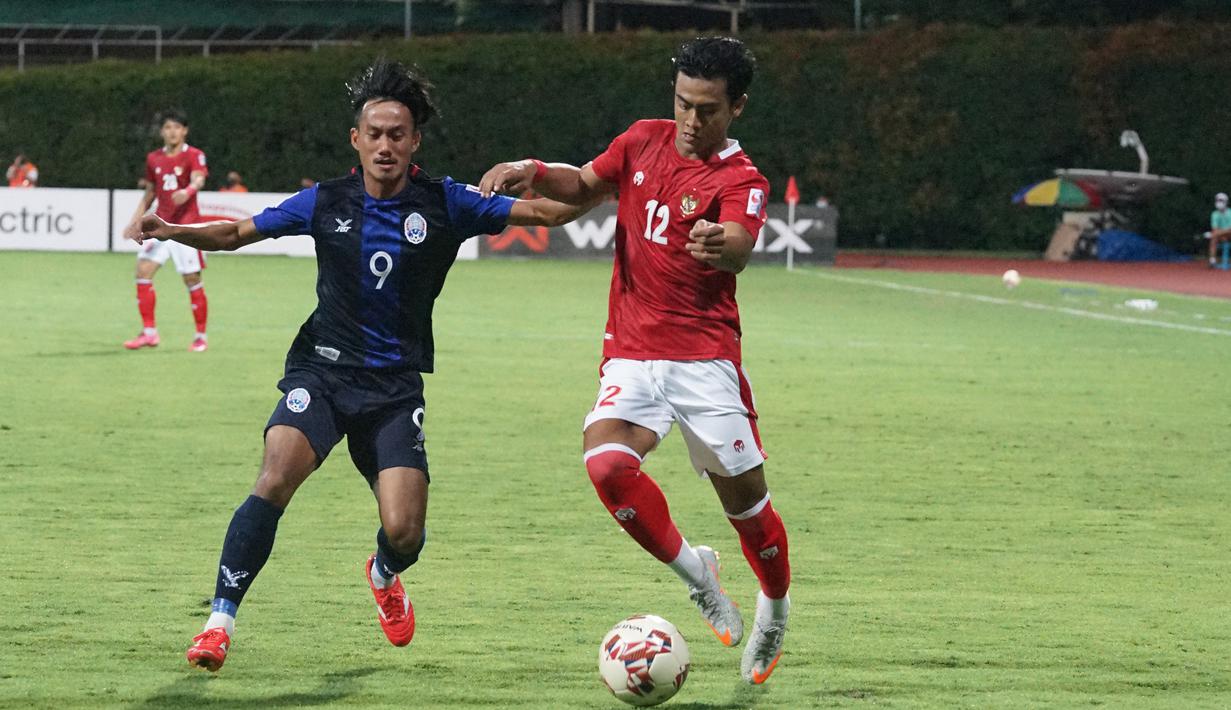 Namun kinerja Pratama Arhan dan kawan-kawan justru mengendur usai keunggulan 3-0. Kamboja mampu memperkecil skor menjadi 1-3 melalui skema tendangan sudut di menit ke-37. (Dok. PSSI)