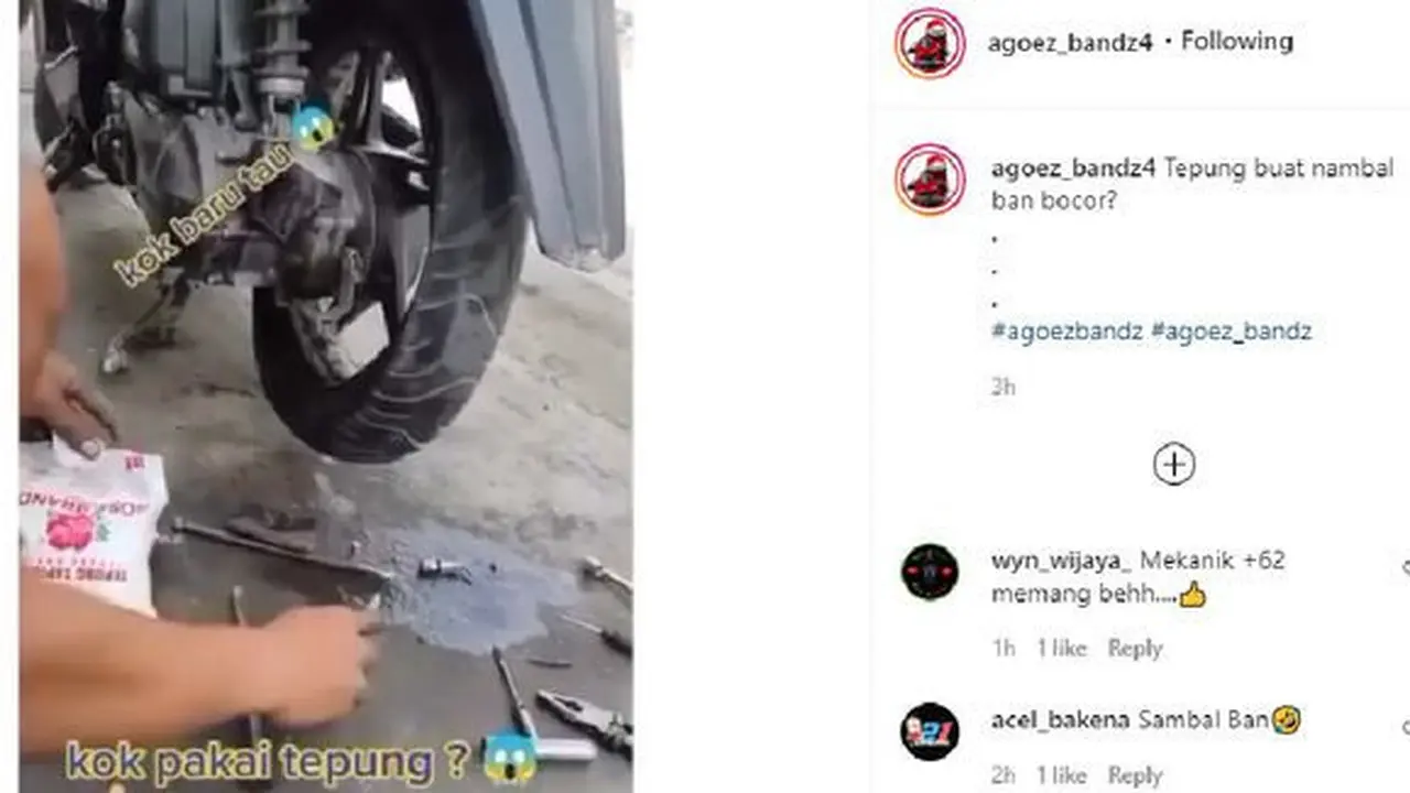 Tambal bal pakai tepung