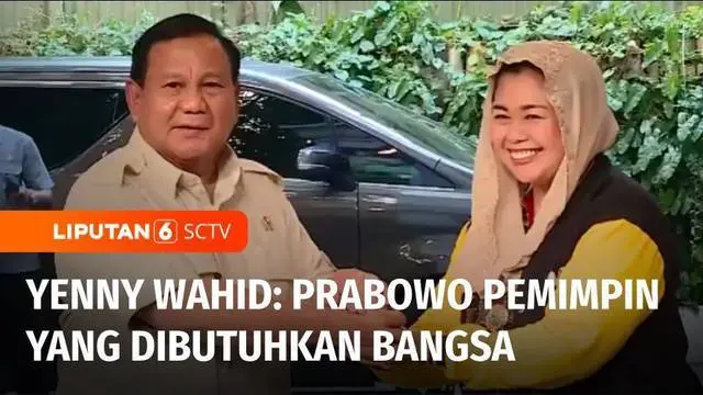 Ketua Umum Partai Gerindra, Prabowo Subianto bertemu Yenny Wahid, putri Presiden ke-4 almarhum Abdurrahman Wahid atau Gus Dur. Yenny memuji Prabowo sebagai sosok pemimpin yang dibutuhkan Bangsa Indonesia saat ini.