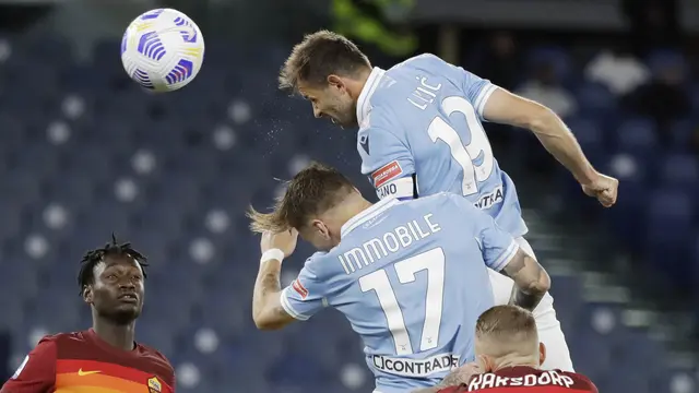FOTO: AS Roma Hajar Lazio Dua Gol Tanpa Balas