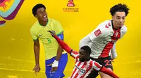 Piala Dunia U-20 - Andrey Santos, Abdoullah Ba, Samuel Edozie (Bola.com/Adreanus Titus)