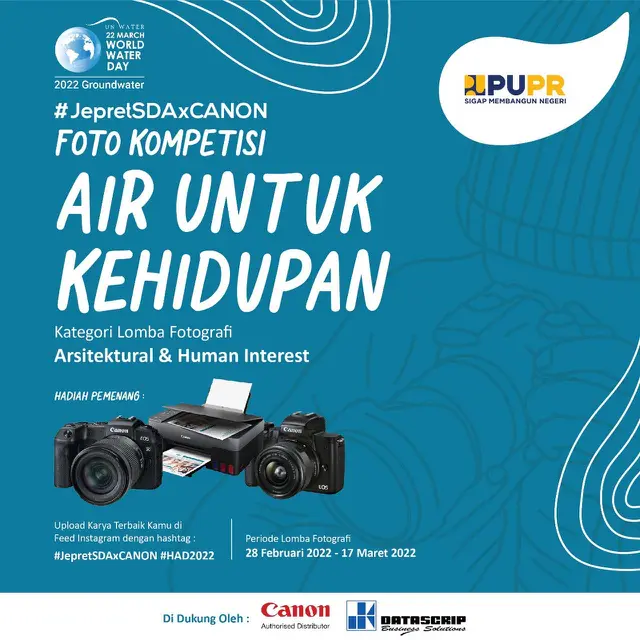 Kompetisi Foto JEPRETSDAxCANON Digelar Dalam Rangka Hari Air Dunia