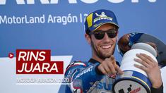 Berita video highlights MotoGP Aragon 2020, di mana Alex Rins menjadi juara dan Fabio Quartararo terpuruk di posisi ke-18, Minggu (18/20/2020) malam hari WIB.