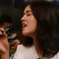 Raisa melakukan latihan jelang Konser Jatuh Hati di SCTV. [Foto: Herman Zakaria/Liputan6.com]