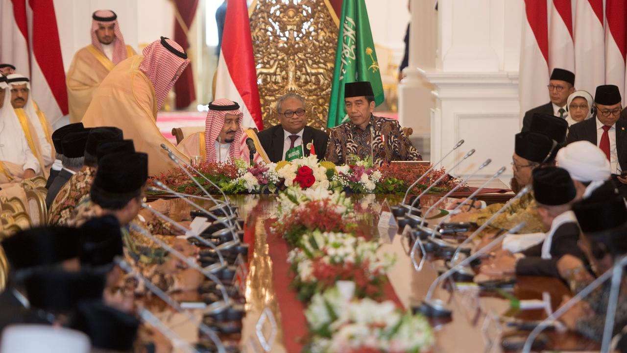 Raja Salman Diskusi dengan Tokoh Islam Indonesia di Istana Merdeka-Rosa Pangabean-20170302