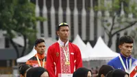 Ahmad Ambali Sukur berhasil merebut medali emas pertama di ajang ASEAN School Games (ASG) di mini stadion atletik Bukit Jalil Malaysia, Sabtu, (21/7).