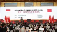 Mendag Zulkifli Hasan Dampingi Presiden di Forum Bisnis Indonesia-RRT yang digelar di China World Hotel, Beijing, RRT, pada Senin, (16/10)/Istimewa.
