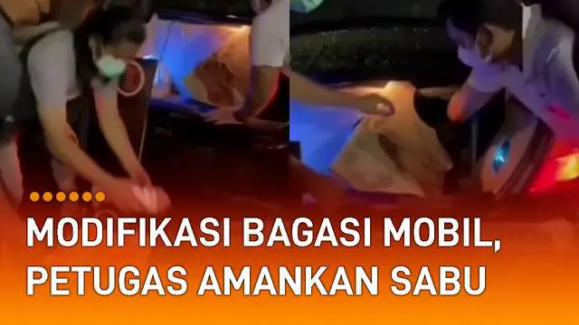 Sebuah bagasi mobil berisi puluhan kilogram narkoba viral di media sosial.