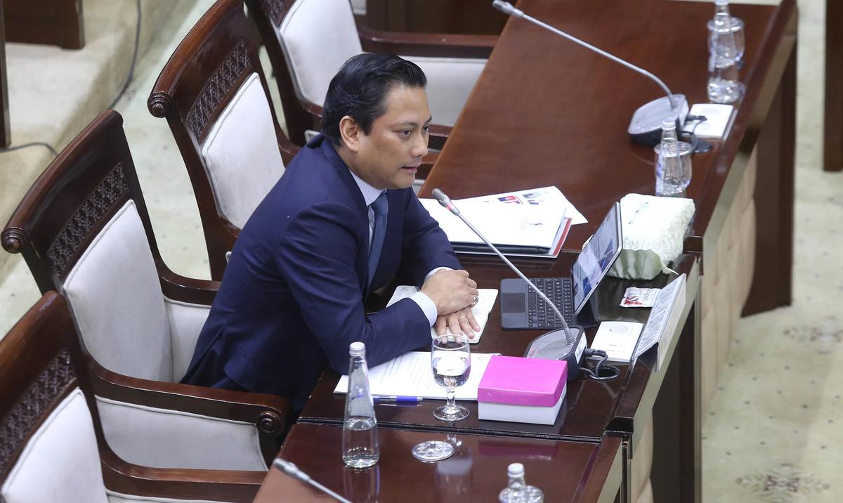FOTO: Thomas Djiwandono Paparkan Strategi GERAK di Uji Kelayakan Deputi Gubernur BI