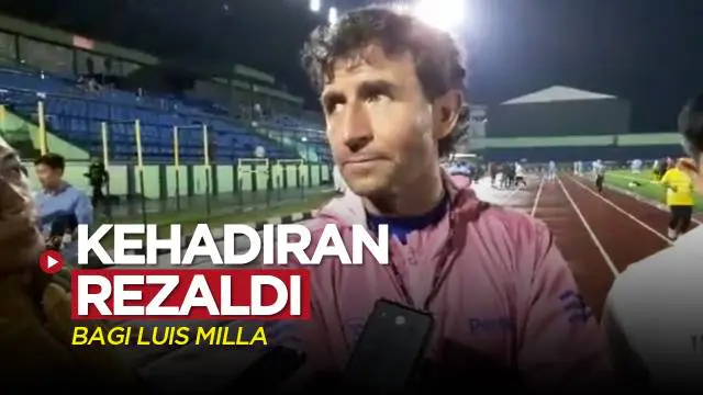 Berita video komentar Luis Milla soal kehadiran Rezaldi Hehanussa di tim Persib Bandung, Sabtu (28/1/2023).
