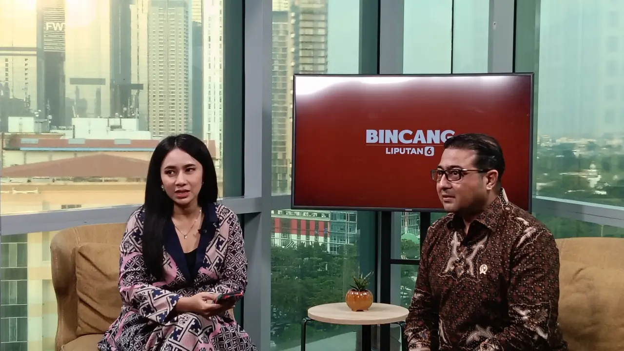 Menteri Ekonomi Kreatif Teuku Rifky Harsya saat sesi bincang dengan Liputan6.com. (Foto: Liputan6.com/Maulandy R)