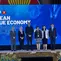 Peluncuran "ASEAN Blue Economy Innovation Project" oleh ASEAN bersama dengan Badan Pembangunan PBB (UNDP) dan pemerintah Jepang di Kantor Sekretariat ASEAN, Jakarta, Selasa (14/5/2024). (Liputan6/Benedikta Miranti)
