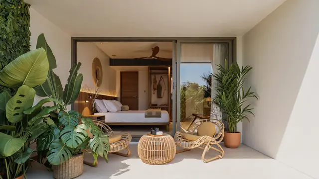 Inspirasi Kamar Tidur dengan Teras Mini/ Ilustrasi AI