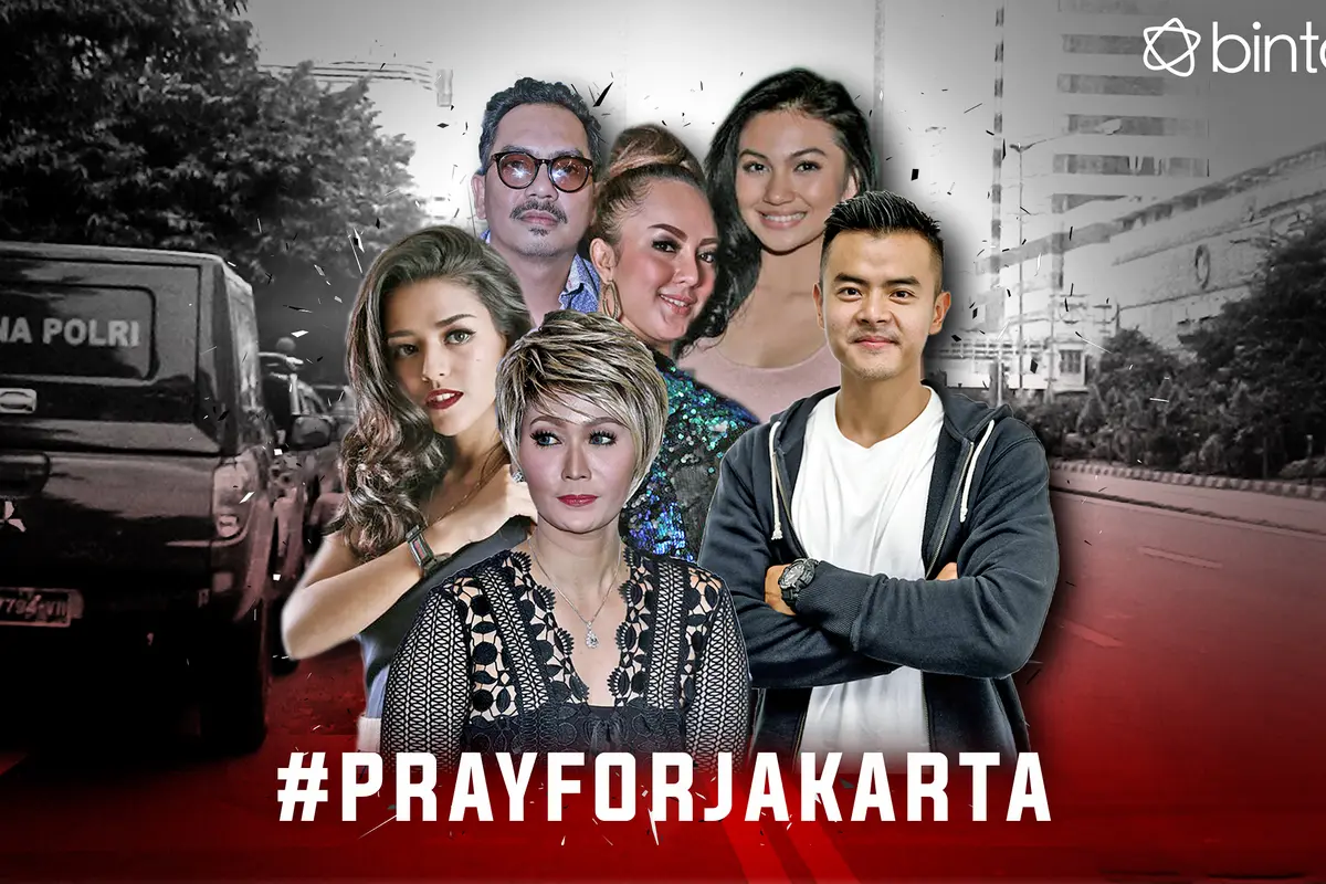[Bintang] Inul Daratista dan kawan-kawan mengucapkan doa untuk Jakarta