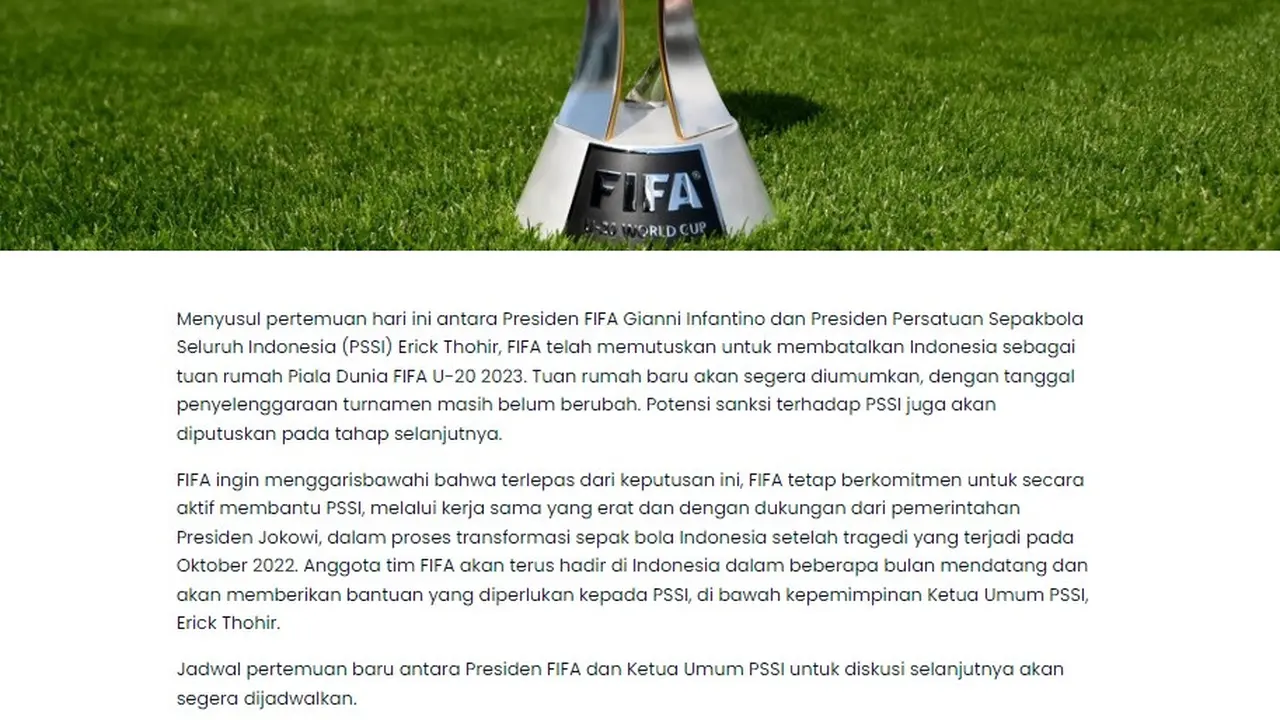 Piala Dunia U-20 2023