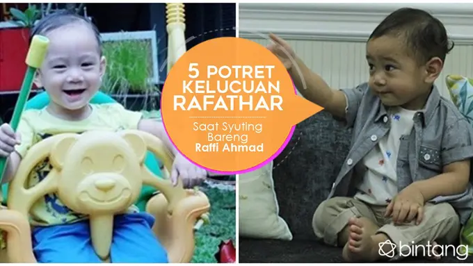 [Bintang] 5 Potret Kelucuan Rafathar Saat Syuting Bareng Raffi Ahmad