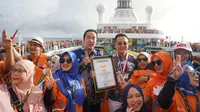 MCI Dianugerahi Rekor MURI Karena Ajak 6 Ribu Member Pesiar Naik Cruise Royal Caribbean