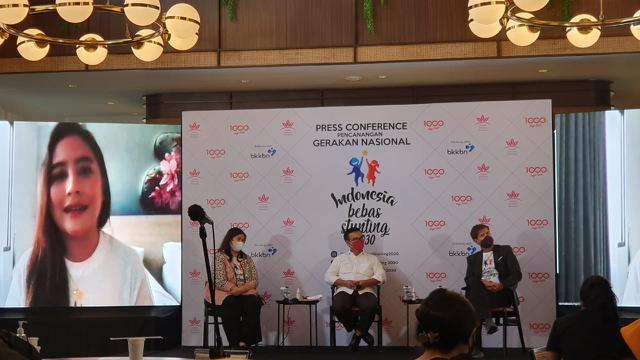 Prilly Latuconsina didapuk sebagai pembicara dalam Webinar Indonesia Bebas Stunting 2030 yang digelar pada 8 April 2021 (ist)