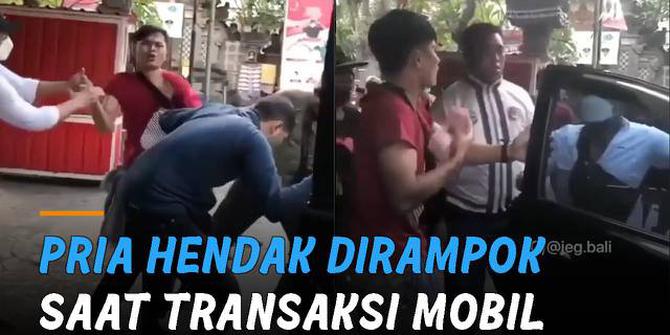 VIDEO: Viral Pria di Bali Hendak Dirampok Saat Transaksi Mobil Murah