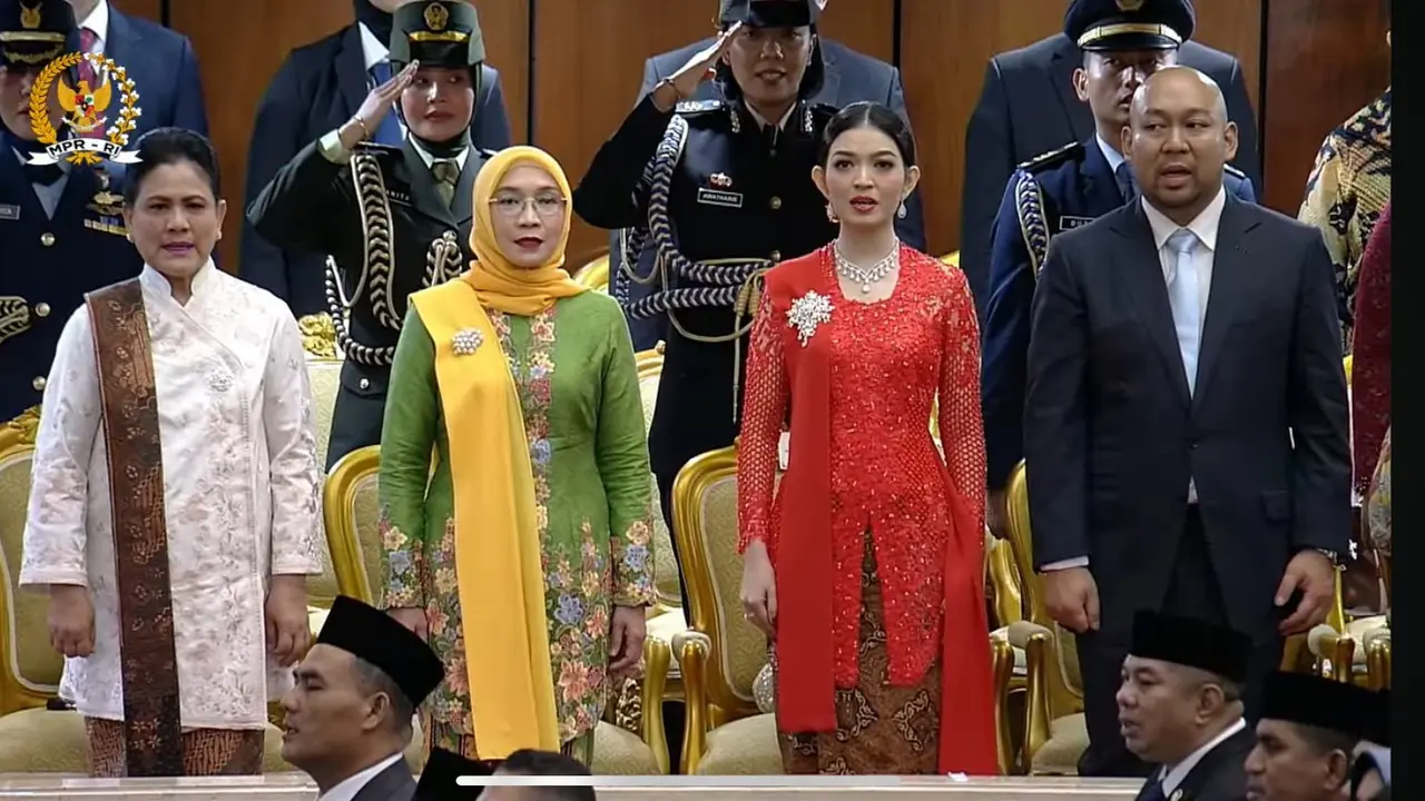 Penampilan Keluarga Jokowi di Pelantikan Prabowo-Gibran. [Youtube MPR]