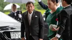 Presiden Filipina Rodrigo Duterte tiba untuk menghadiri upacara penobatan Kaisar Naruhito di Istana Kekaisaran, Tokyo, Jepang, Selasa (22/10/2019). Kaisar Jepang Naruhito akan menjalani rangkaian ritual penobatan resmi kekaisaran hari ini. (Carl Court/Pool Photo via AP)
