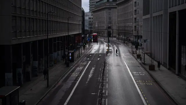 FOTO: Suasana London Saat Inggris Terapkan Lockdown Nasional Ketiga