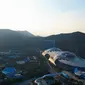 Desain Futuristik Zhuhai Chimelong Marine Science Park, Mirip Kapal Alien (Sumber: Youtube/fly over China)
