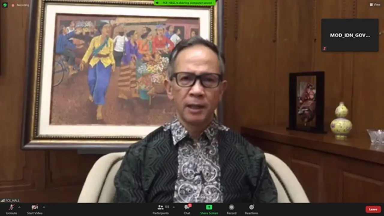 Wamenlu Mahendra Siregar, dalam pembukaan pertemuan Friends of Creative Economy (FCE) tanggal 11 November 2020.
