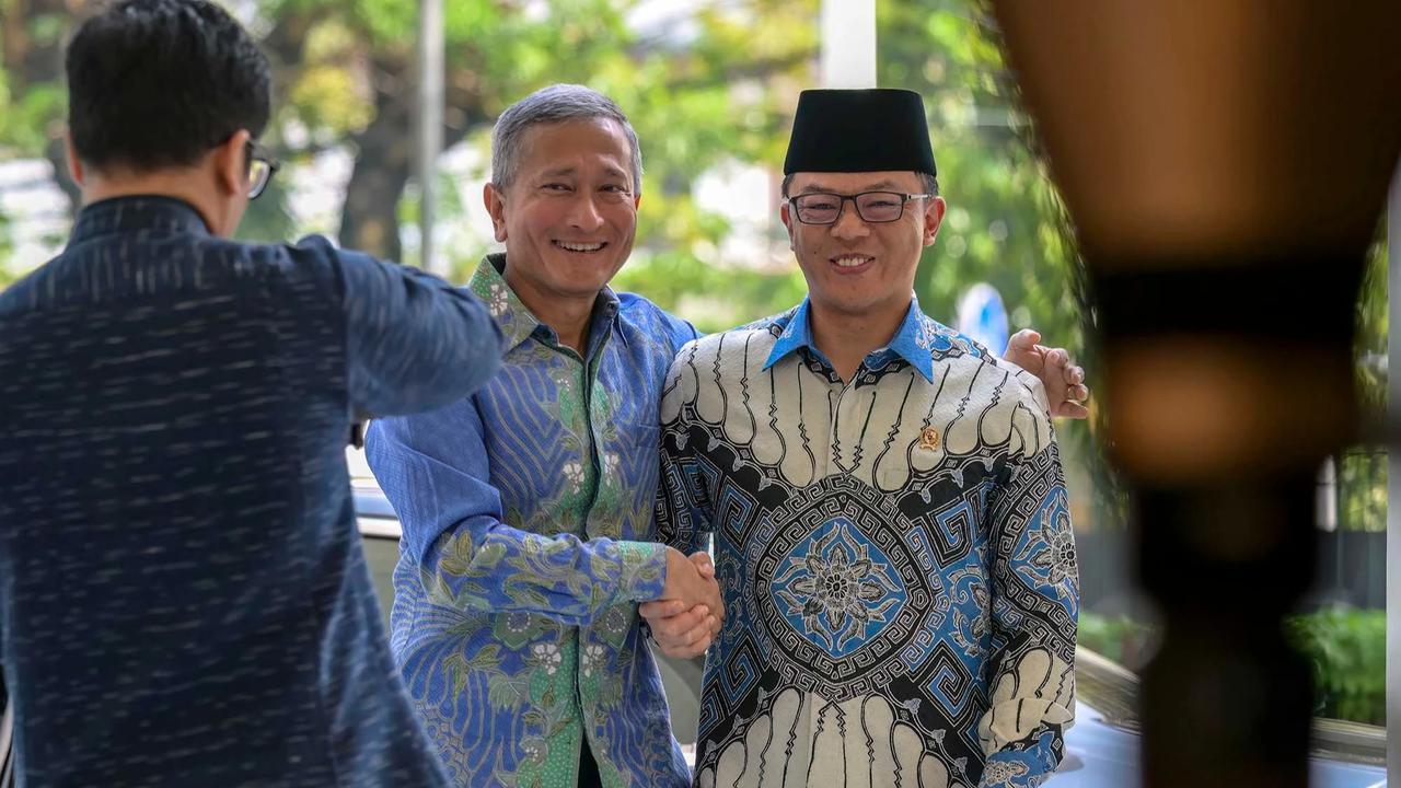 FOTO: Menlu Sugiono dan Menlu  Vivian Perkuat Kerja Sama Indonesia Singapura