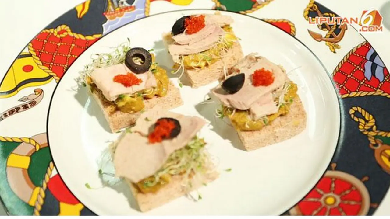 Cara Buat Guacamole Canape With Tuna Chunks