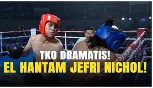 EL Rumi sukses menumbangkan Jefri Nichol dalam ajang Superstar Knockout Vol.3!
Pertarungan berlangsung sengit sejak ronde awal, namun EL Rumi berhasil mengunci kemenangan lewat TKO dramatis yang bikin penonton terpukau.