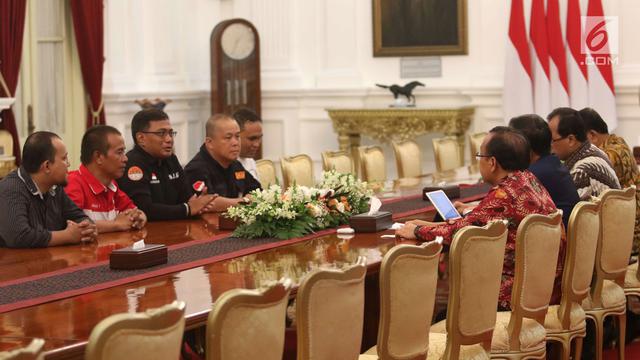 Jokowi Terima Perwakilan Ojek Online di Istana