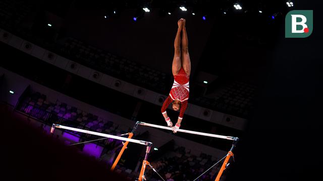 Foto: Debut Maksimal Tim Senam Putri Indonesia di Kejuaraan Dunia Gimnastik 2025, Pelatih Beri Pujian