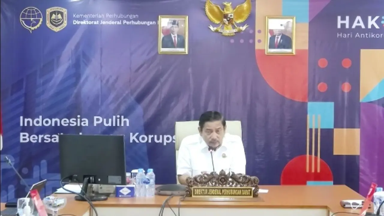 Direktur Jenderal Perhubungan Darat Kementerian Perhubungan Hendro Sugiatno menyampaikan, di periode mudik gratis pada Lebaran 2023, Kemenhub menyediakan 495 bus. (Arief/Liputan6.com)
