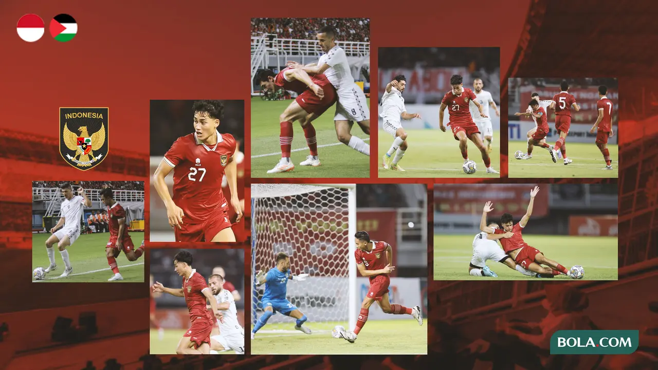 Kolase -  Timnas Indonesia Vs Palestina
