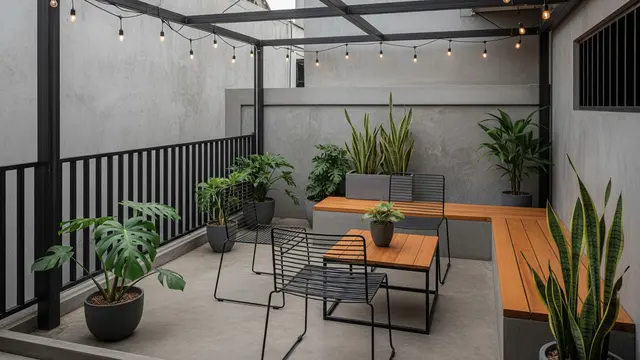 Teras Industrial Sederhana