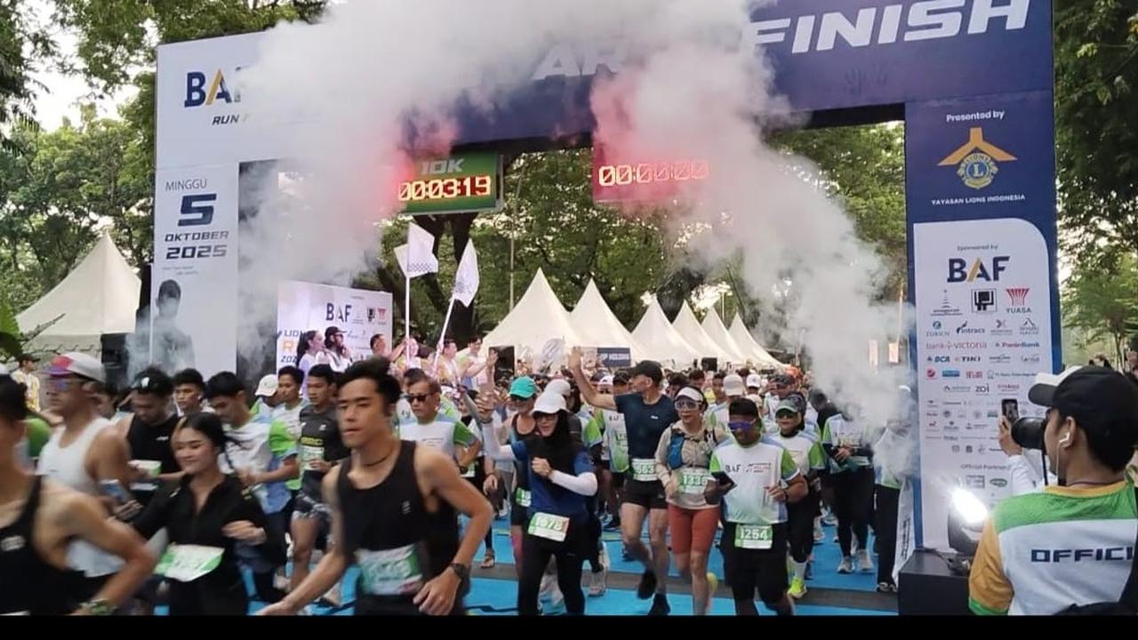 Lebih 9.000 Pelari Ramaikan BAF Lions RUN 2025 'Run For Children'