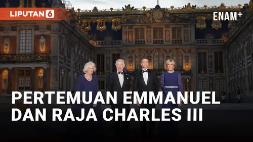 VIDEO: Presiden Prancis Emmanuel Macron Sambut Raja Inggris Charles III di Istana Elysee